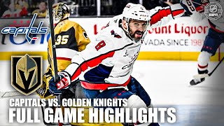 Washington Capitals vs Vegas Golden Knights  Full Game Highlights  ESPN NHL [upl. by Assela]