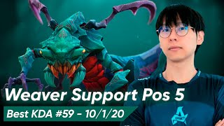 Oli WEAVER HARD SUPPORT 5 Pos  Dota 2 735c Pro Gameplay [upl. by Aritak703]