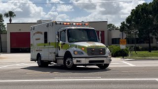 Greenacres Fire Rescue Rescue 294 Responding [upl. by Brackett780]