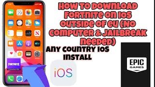 How to Download amp Install Fortnite Mobile Game On iOS In Any Country Outside EU [upl. by Okkin885]