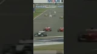 Michael Schumachers horrendous crash at Silverstone f1 [upl. by Tihom173]