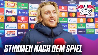 „Chapeau an die gesamte Mannschaft“  Beierlorzer Forsberg und Nkunku nach dem 50Erfolg in Brügge [upl. by Louella730]