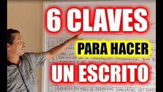 6 CLAVES PARA HACER UN TEXTO ESCRITO  ¿Cómo elaborar un excelente TEXTO  Wilson te Educa [upl. by Asiluj]