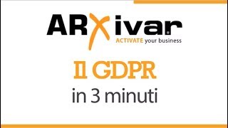 Il GDPR in 3 minuti [upl. by Syverson]