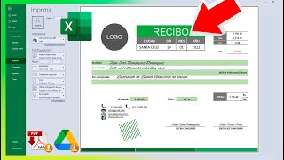 Cómo hacer un Recibo en Excel  Modelo de Recibo de Pago Descarga Gratis  PAYMENT RECEIPT IN EXCEL [upl. by Garret]