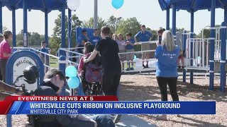 Whitesville cuts ribbon on inclusive playground at city park [upl. by Morrill]