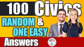 100 civics questions ONE EASY answers US naturalization test  2008 Civics Test  Officer Liam [upl. by Earley]