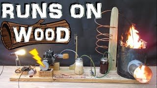 How to Make a Generator that Runs on Wood wood gas gasifier Experiment [upl. by Nairb]