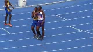 McLeod wins Boys U20 400m hurdles FINAL 2013 JAMAICA CARIFTA TRIALS by SportsXplorer Multimedia [upl. by Cuda]