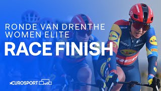 A RECORD BREAKING performance 💪  Ronde van Drenthe 2024 Race Finish  Eurosport Cycling [upl. by Castro]