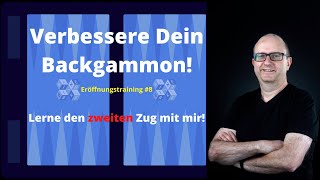 Rainers Backgammon Live Stream 77 Eröffnungstraining 8  Zweiter Zug [upl. by Narib]