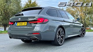 2023 BMW 5 Series G31 LCI 540d xDrive REVIEW on AUTOBAHN [upl. by Goldie]