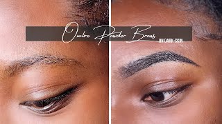 OMBRE BROWS ON DARK SKIN IS IT WORTH IT VLOG [upl. by Enayr251]