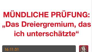 PSYCHOTHERAPIE AUSBILDUNG  Mündliche Prüfung „Das Dreiergremium das ich unterschätzte“ [upl. by Tletski]