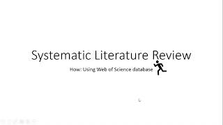 Systematic Literature Review Part 2 [upl. by Eniamreg]