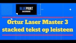 Ortur Laser Master 3 stacked tekst op leisteen [upl. by Sharron]