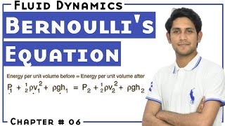 Bernoullis Equation Class 11 Physics  Fluid Mechanics [upl. by Fayina665]