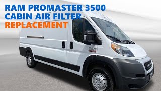 REPLACEMENT OF RAM PRO MASTER 3500 CABIN AIR FILTER rampromaster cabinairfilterreplacement [upl. by Frazer]