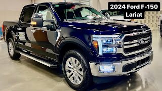 2024 Ford F150 Lariat Antimatter Blue Metallic  Pro Access Tailgate [upl. by Gosselin]