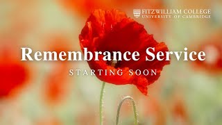 10 Nov 2024 Live Sung Evening Prayer for Remembrance Sunday Fitzwilliam Chapel [upl. by Airb]