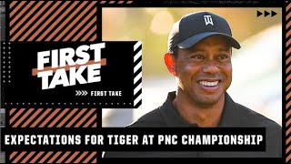 Expectations for Tiger Woods at the PNC Championship  First Take [upl. by Atnad]