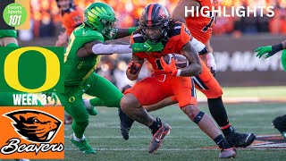 No 9 Oregon Ducks vs Oregon State Beavers Highlights College Football [upl. by Jeniece966]