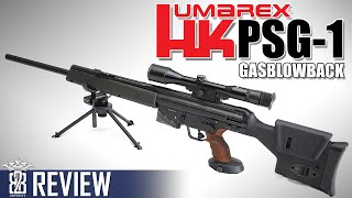 Umarex VFC HK PSG1 GBBR Hensoldt Tripod PSG1 Review Airsoft Deutsch [upl. by Etnohc]