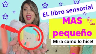 🔴El libro SENSORIAL más PEQUEÑO hecho con FIELTRO [upl. by Delmer]