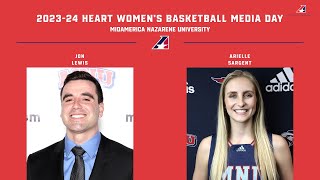 MidAmerica Nazarene University 202324 Heart Womens Basketball Media Day [upl. by Eenimod]