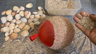 How To Make Flower Vase From Seashells And Sand  Flower Pot Making [upl. by Robb]