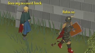 Leaking my Runescape Password Players hack  they get PKed [upl. by Ellesij220]