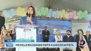 Michelle Bolsonaro e Governador de SC inauguram casa do Autista em Balneário Camboriú [upl. by Cerf]