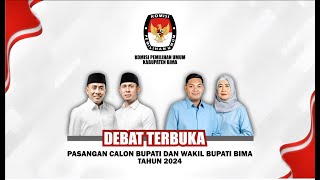 Live Stream  DEBAT TERBUKA PASANGAN CALON BUPATI DAN WAKIL BUPATI BIMA TAHUN 2024 [upl. by Elades]