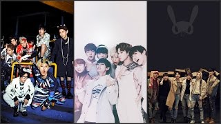 Kpop Battle  BTS vs Block B vs BAP [upl. by Nashoma]