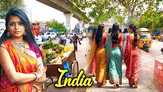 🇮🇳 Walking Tours in India 4K  A Day in the Life of a Local in a Big City [upl. by Repsac890]