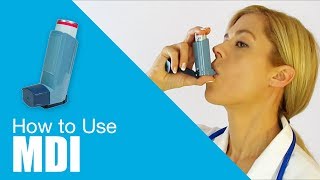 How to use Metered Dose Inhaler MDI [upl. by Menides]