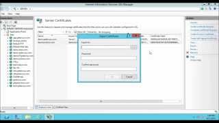 How to backup and restore SSL Certificate in IIS 8 on Windows Server 2012 [upl. by Truman]