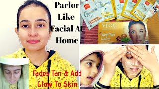 VLCC Anti Tan Facial Kit  Get The Parlor Like Glow At Home  How To Do Facial At HomeSWATI BHAMBRA [upl. by Rolfston]