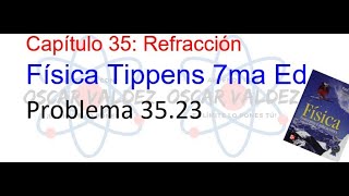 Problema 3523 Física Tippens Capítulo 35 ¿Cómo calcular índice de refracción para refracción total [upl. by Etakyram]