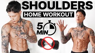 Complete 5 Min Shoulder Workout  NO EQUIPMENT NEEDED [upl. by Demeter]