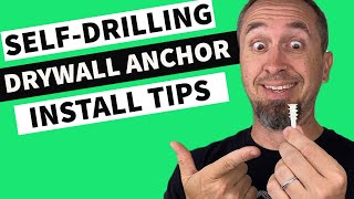 Self Drilling Drywall Anchor Installation to Hang Heavy Items [upl. by Acimat635]