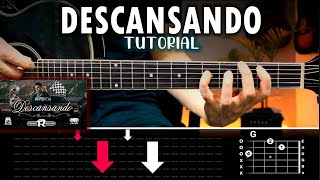 Descansando  Fuerza Regida GUITARRA Tutorial  Acordes [upl. by Pigeon]