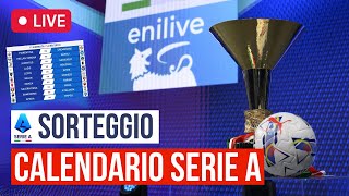 Calendario Serie A 20242025 🔴 SORTEGGIO IN DIRETTA [upl. by Kempe]