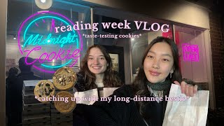 firstyear U of T reading week vlog 1  UWO vs U of T talks amp tastetesting cookies [upl. by Nodnerb]