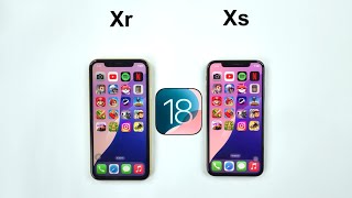 iOS 18 SPEED TEST  iPhone XR vs iPhone XS Comparison [upl. by Winograd]