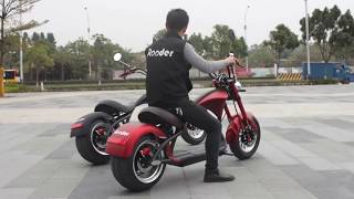 Citycoco electric scooter Rooder super chopper r804 m1 with EEC COC 25kmh 45kmh and 60kmh [upl. by Andras]