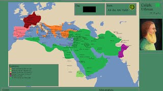 Mapping The Rise Of Islam  Every Month [upl. by Nessnaj111]