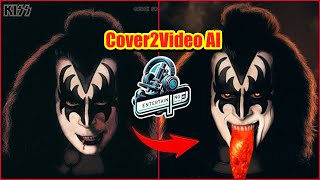 Kiss Album Covers Animated  Cover2Video AI [upl. by Ennasor140]