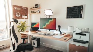 Modern Desk Setup Makeover For a Work From Home Accountant [upl. by Kirit45]