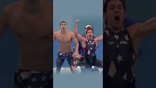 Swimmer Michael PhelpsJason LezakMemoryGreatest Relay In Olympic History shorts [upl. by Fabrianna711]